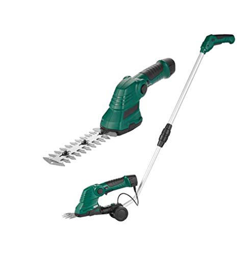 Akku-Trimmer kraftvolles Rasentrimmen, Elektro Rasentrimmer, Akku-Rasentrimmer Verstellbarer Teleskopstiel aus Aluminium, langem Frontgriff für