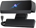 HD 1080P Webcam with Microphone, USB Computer Web Camera, Streaming Camera, Noise Reduction, Auto Light Correction, Plug & Play for PC/Laptop, Works with Zoom, Skype, Teams