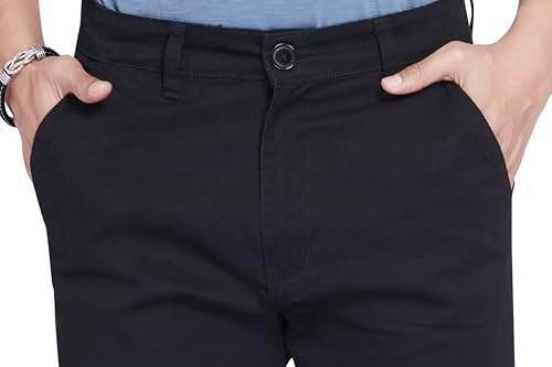 Image of DIVISIVE Men's Regular Fit Cotton Chinos Trousers Pants
