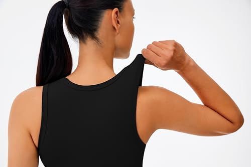 JOYSPELS Workout Tank Tops for Women - Butter Soft High Neck Athletic Gym Yoga Pilates Tank Tops4