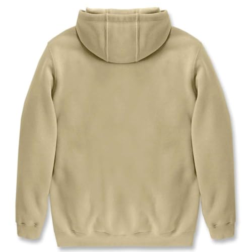 Image of Carhartt Men's Signature Sleeve Logo Midweight Sweatshirt Hooded