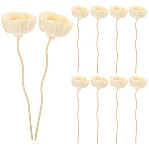 SEWACC 10pcs Flower Sticks for Diffuser Natural Fragrance Diffuser Refills for Home Decor and Spa for Living Room Bedroom Kitchen