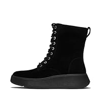 Fitflop Women's F-Mode Suede Lace-up Flatform Ankle Boots