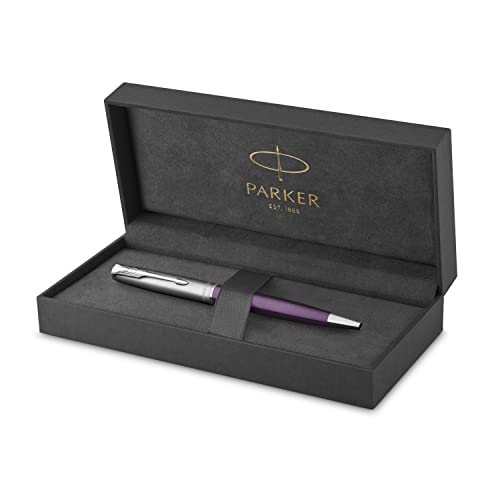 Parker Caneta esferográfica Sonnet Essentials, laca metálica e violeta com acabamento de paládio, po