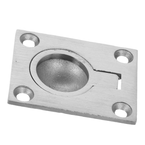 Image of SHINEOFI Stainless Steel Boat Deck Hardware Recessed Pull Handle for Marine Hatch and Hidden Door with Wear Resistant and Versatile Design Suitable for Yacht Floor and Cabinet Use