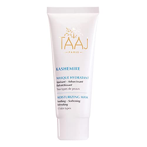 Kashemire Moisturizing Face Mask for Dry Skin - All Natural Organic Blend Made in the Himalayas - Contains Rose Water & Aloe Vera, 2.53 oz.