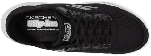 Skechers Women's Hands Free Slip-Ins Go Run Consistent 2.0 Endure Sneaker, Black/Silver, 10 | Image 1