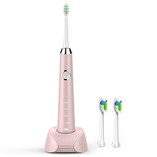 Sonic Electric Toothbrush, USB Rechargeable Toothbrush, Adult Electric Toothbrush With Holder and 2
