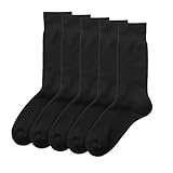 [グンゼ] あったか靴下 〈5足組 ベーシック 厚地 消臭 吸湿発熱 防寒 GM0211 メンズ ブラック