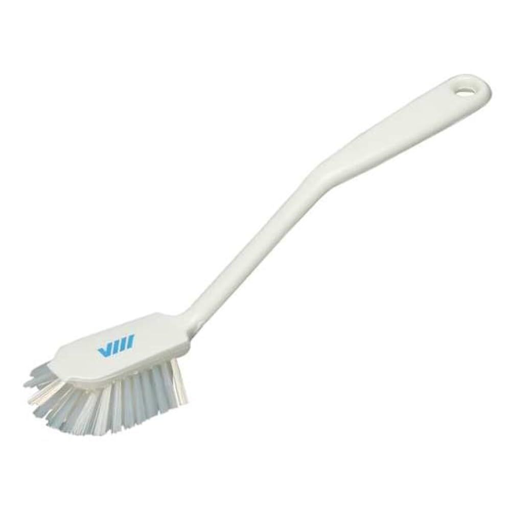 Vikan spazzola Lavapiatti con bordo Antigraffio, Medium, tenendo. Colori, bianco