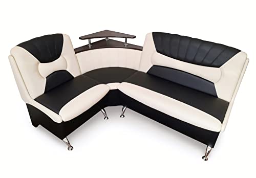 Generisch Rodnik Eckbank Arabika Essecke Sitzbank Schwarz Hellbeige Creme...