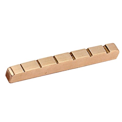 VICASKY Copper Guitar Nut 6 String Brass Nut Acoustic Guitar Accessory Brass Material Perfect Fit