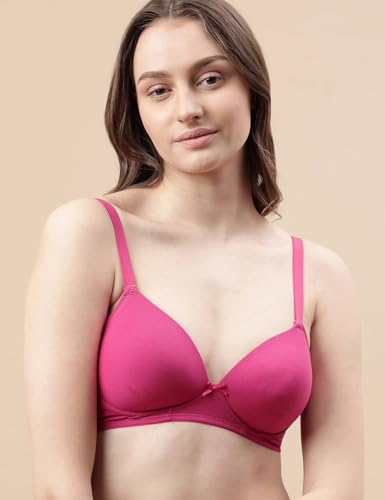 Image of Marks & Spencer Womens Cotton Blend Padded Wired Ultimate Support Demi Cup Bra