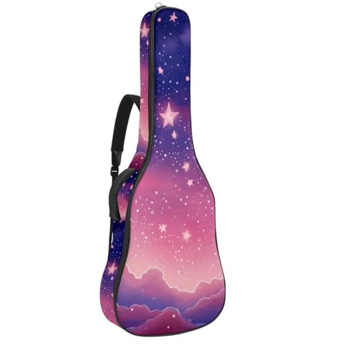 Housse de protection guitare acoustique étanche contre la pluie rose