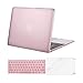 MOSISO Plastic Hard Shell Case & Keyboard Cover & Screen Protector Compatible MacBook 12 Inch Retina Display A1534 (Newest Version 2017/2016/2015), Rose Gold