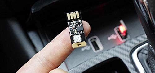 Icbeamer 1 Pc Voice Control + 1 Touch Color Changing Function Rgb Multi-Color Universal Usb Interface Plug-In Miniature Night Light Led Car Interior Trunk Ambient Atmosphere #TOP4