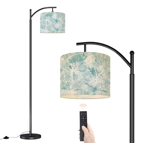 DERUINVAIO Arc Floor Lamp Coastal Ocean Coral Seashell...
