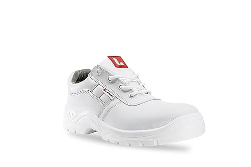 Lendeo Twist S2 flach weiß Sicherheitsschuhe Arbeitsschuhe Kochschuhe, Größe:44 EU