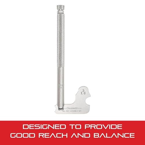 Starrett Gage Holder for 423 Small Steel Rules - Ideal for Carpenters and Constructions - Stainless Steel, 4" Long - 110 by Starrett - Image 4