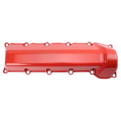 Image of TRQ Left Valve Cover Red Driver Side Compatible with 2007 Chrysler Aspen 2000-2007 Dodge Dakota Durango 2002-2007 Ram 1500 2006-2007 Jeep Commander 1999-2007 Grand Cherokee Mitsubishi Raider