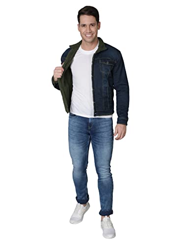 Image of Pure Cotton Enzyme Washed Biker Jacket /Casual Jacket - Black /Grey