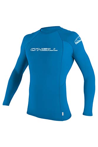 O'Neill Youth Basic Skins UPF 50+ Long Sleeve Sun Shirt, Bright Blue, 8