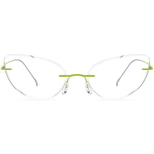 FONEX Titanium Glasses Frame,Rimless Frameless Optical Eyewear Eyeglasses for Men and Women F85634