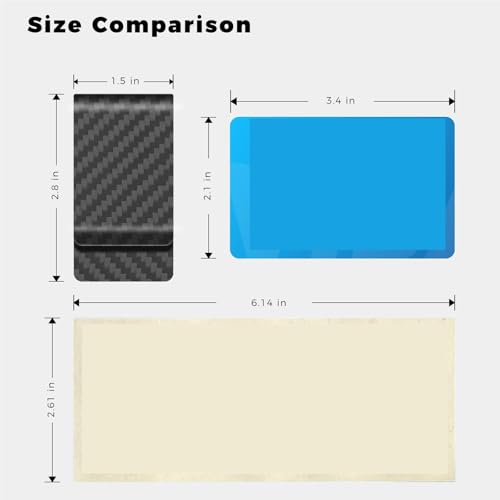 Money Clip for Men 2pcs Black Carbon Fiber Sim Wallet Money Clip for Men Women4