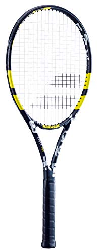 Raquete de Tênis Babolat Evoke 102 Preta/Branca/Amarela - Encordoada