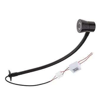 MERISHOPP Black Flexible LED Bedside Lamp Reading Wall Light for Room Boat RV Metal Parts & Accessories | Boat Parts | Electrical & Lighting