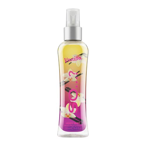 Body Mist By So? Womens Vanilla Body Mist Fragrance Spray Travel Size 100 ml 1 piece