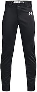 Under Armour Boys' Utility Baseball Pant, (001) Black / / White, Youth Large
