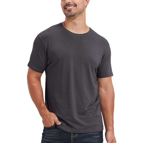 Image of netdraw Men's Ultra Soft Bamboo Viscose Cotton T-Shirt S-3XL | Moisture Wicking, Lightweight, Cool-Touch, Everyday Casual, Lounge, Sleep & Undershirt