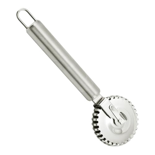 Roulette Coupe Pate Patisserie - 5.5cm Acier Inoxydable 430 Coupe-Pâtes | Roulette Pâtisserie Dentelée Pour Sceller Et Découper Pâte | Rouleau Cõupe-Raviolis, Sandwichs, Gâteaux Et Pâtisseries Maison