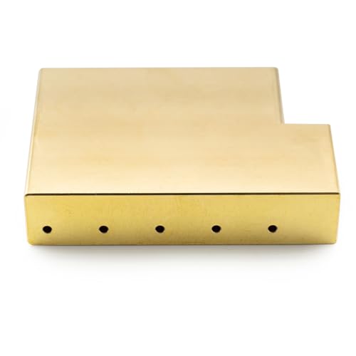 Musiclily Ultra 42mm Full Solid Brass L Shaped Tremolo Block for Electric Guitar Floyd Rose Locking Tremolo Bridge