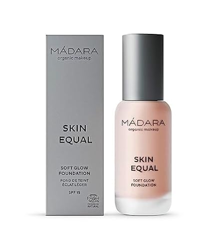 Mádara Organic Skincare | Skin Equal Soft Glow Foundation #30 Rose Ivory - Lightweight Mineral Full Coverage Foundation, Longwear, Naturally-Radiant Skin Finish And Adjustable Coverage, Vegan, 1Oz #TOP2