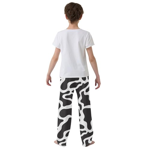 Boys' Pants Animal Skin Dalmatian Dog Long Bottoms Jogger Pants Elastic Waist Trousers with Pockets S-XL3