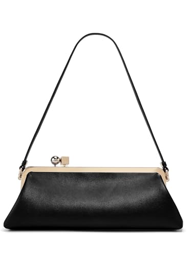 Image of Rejolly Women Vintage Kiss Lock Top Handle Handbag Evening Purse Crossbody Shoulder Bag with Chain Strap