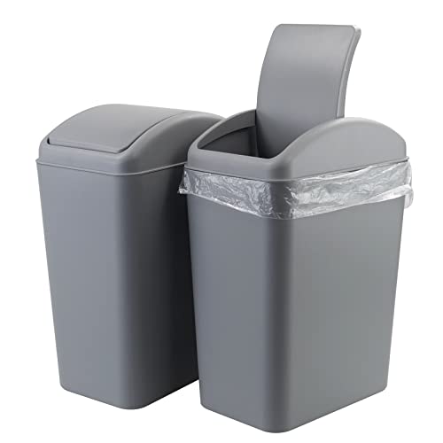 Caneca de basura con tapa basculante 16 L pack 2