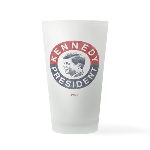 CafePress JFK For President Pint Glass Pint Glass, 16 oz. Drinking Glass