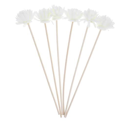 Cabilock 6 Piezas Varillas Difusoras Aromáticas Accesorios Decorativos para Aromaterapia Palos Absorbentes para Aceites Esenciales Difusor de Fragancia para Hogar y Oficina