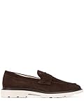100 % Wildleder Hogan Luxury Fashion Herren HXM3930X231HG0S807 Braun Mokassins 