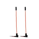 INJORA 2PCS LED Whip Light Bottom Fixed for 1/18 TRX4M 1/24 RC Crawlers Upgrade(Red)