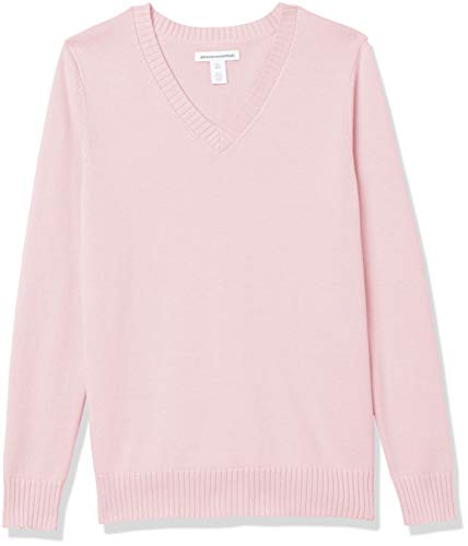 Image of Amazon Essentials Women's Lightweight Long-Sleeve V-Neck Cotton Sweater