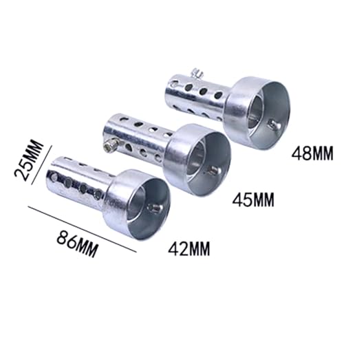 Silenciador universal 42mm moto tubo escape con DB Killer insertable y abrazadera 7
