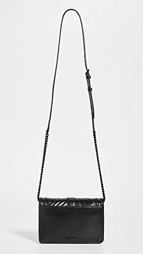 Rebecca Minkoff Women's Chevron Quilted Small Love Crossbody Bag, Black, One Size #TOP3