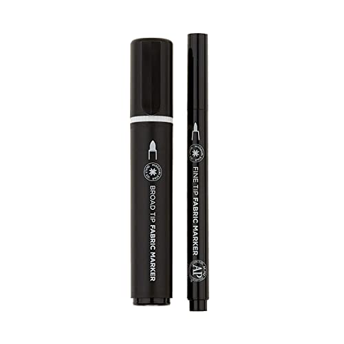 Black Fabric Markers 2 Pack