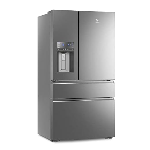 Geladeira Frost Free Electrolux 540 Litros 3 portas Inverse Inverter Cor Inox com Wi-fi (DM91X) 127V