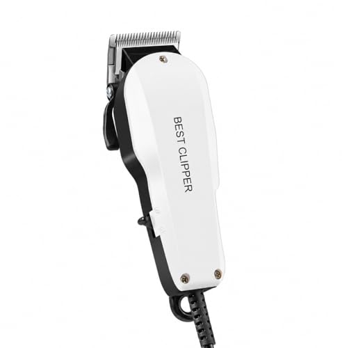 Image of Professional Pet Grooming Clipper for Dogs & Cats | Low Noise Electric Hair Trimmer with Stainless Steel Precision Blades | Powerful Motor | Corded Animal Fur Clipper for Thick, Long & Curly Coats | Home Grooming Kit