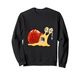 Schleimige traurige Schnecke Dusch Bad Sweatshirt